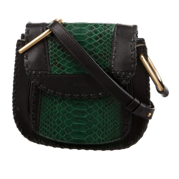 Chloe Hudson green python crossbody bag - Picture 3 of 4